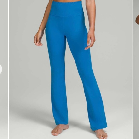 NWOT Lululemon Groove Super High Rise Flared Pant in Poolside Size 4 - Picture 1 of 9